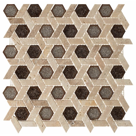 Andova Tiles Exploration Israel 1" x 1" Glass Novelty Mosaic Tile ANDEXPIL361